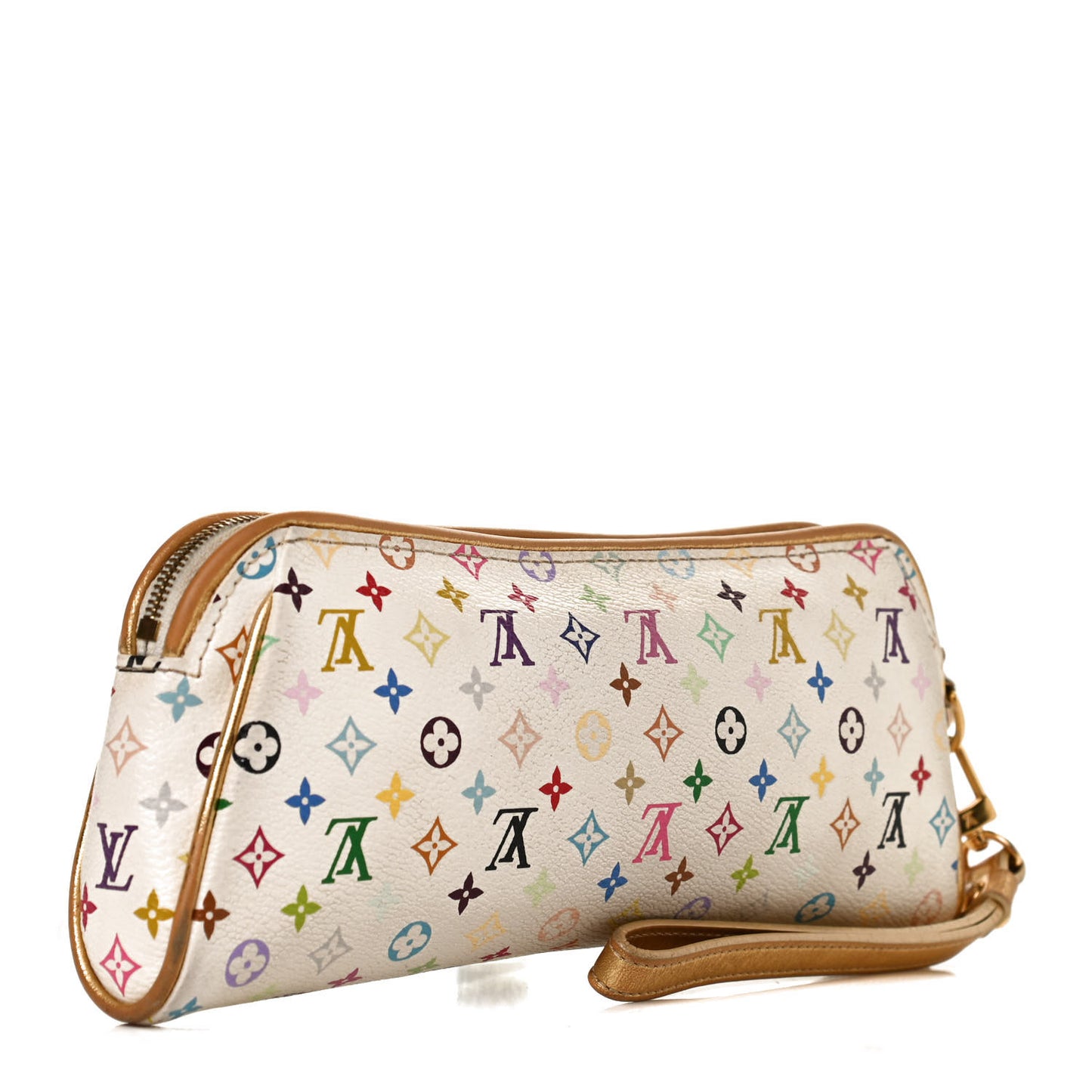 Monogram Multicolor Kate Clutch White