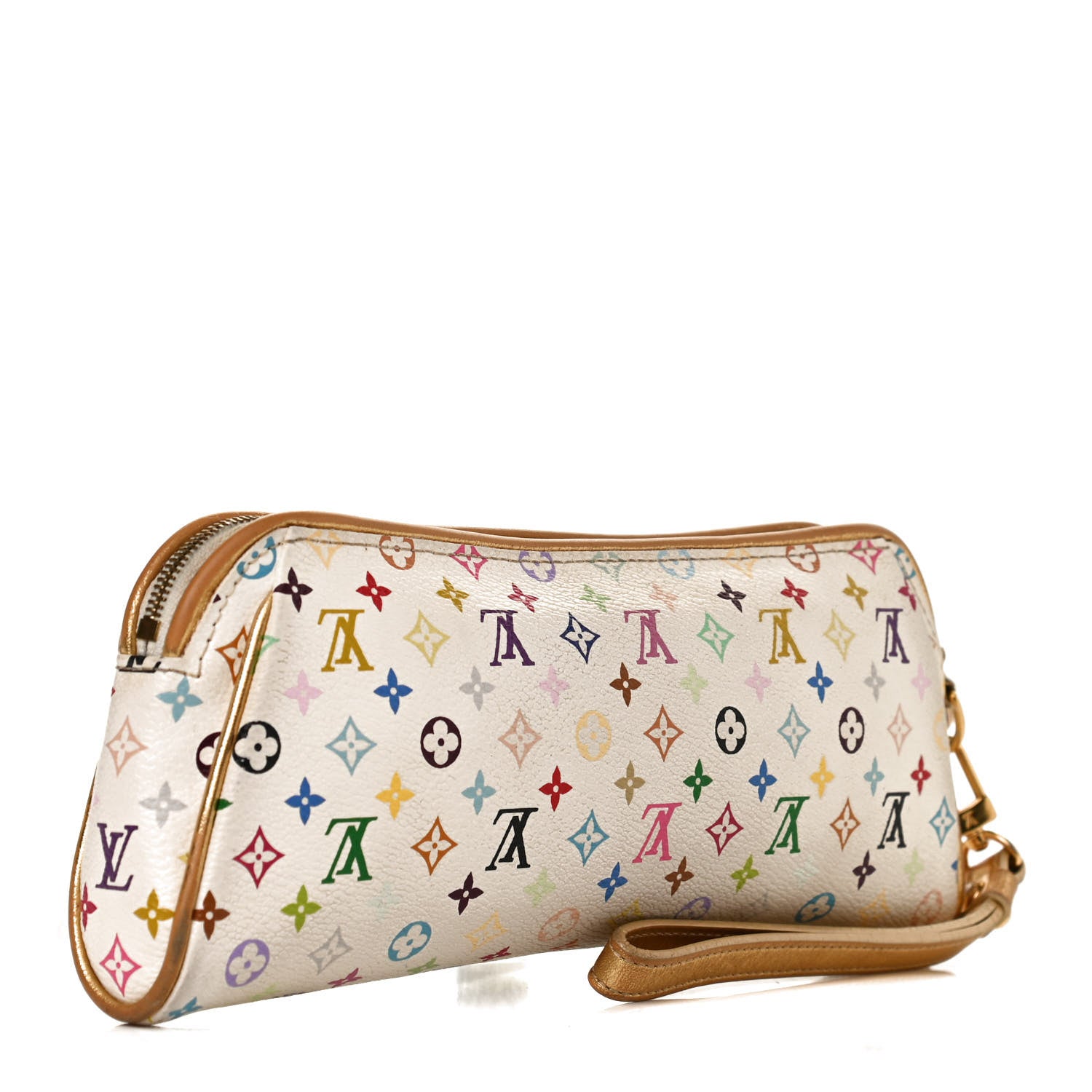 Louis Vuitton Monogram Multicolor Kate Clutch White 4 of 11