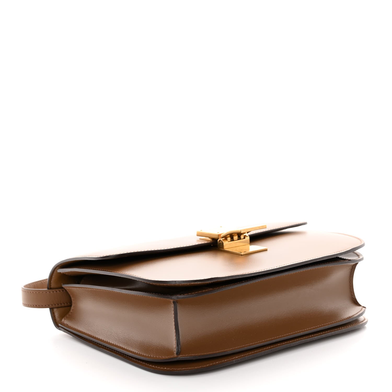 Celine Box Calfskin Medium Classic Box Flap Bag Camel 4 of 11