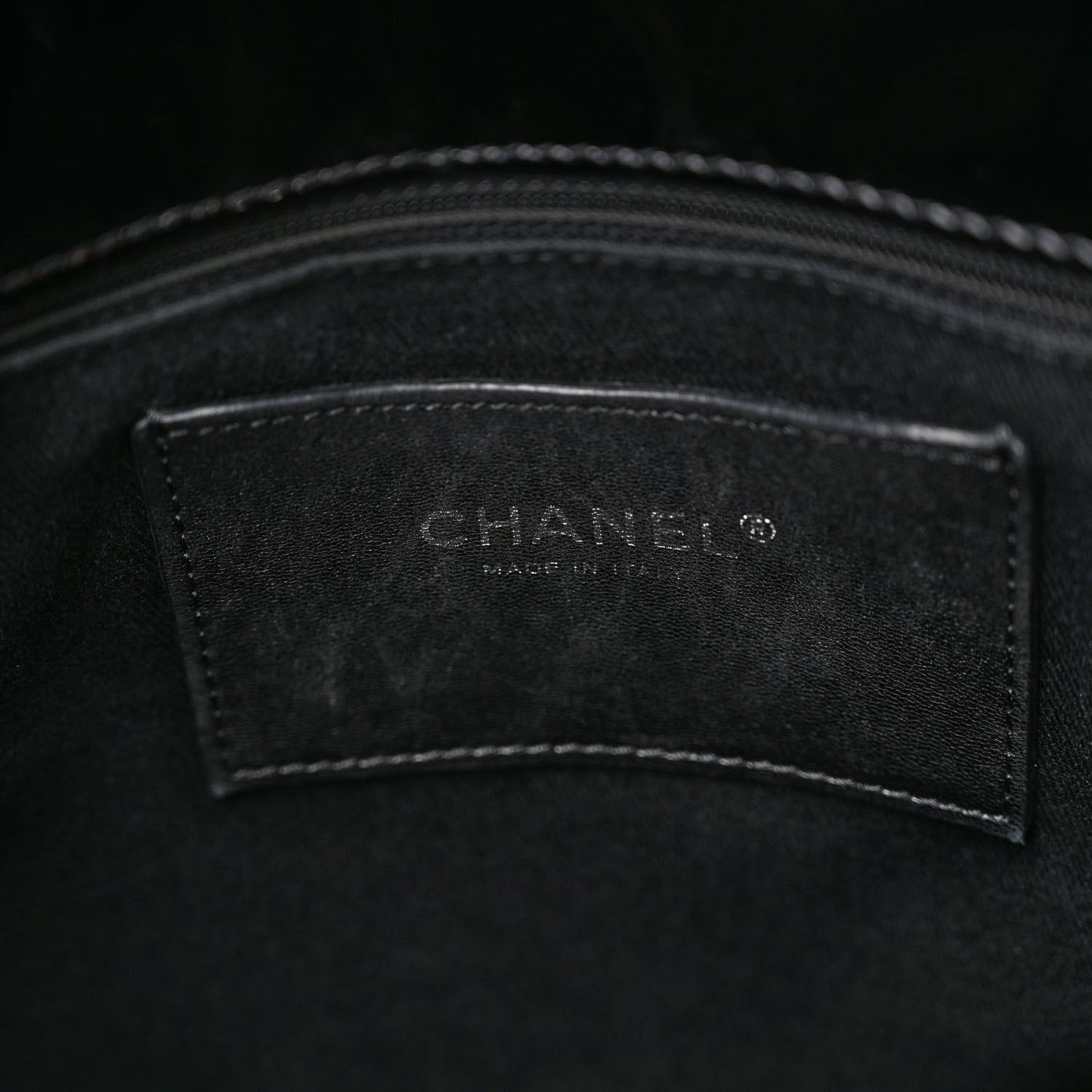 Patent Quilted Maxi Just Mademoiselle Bowling Bag Black
