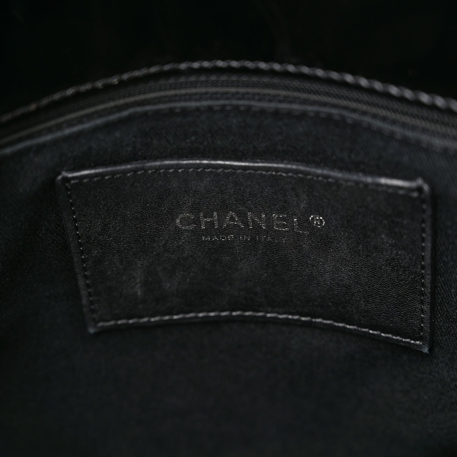 Chanel Patent Quilted Maxi Just Mademoiselle Bowling Bag Black 6 of 9