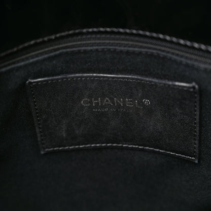 Chanel Patent Quilted Maxi Just Mademoiselle Bowling Bag Black 6 of 9