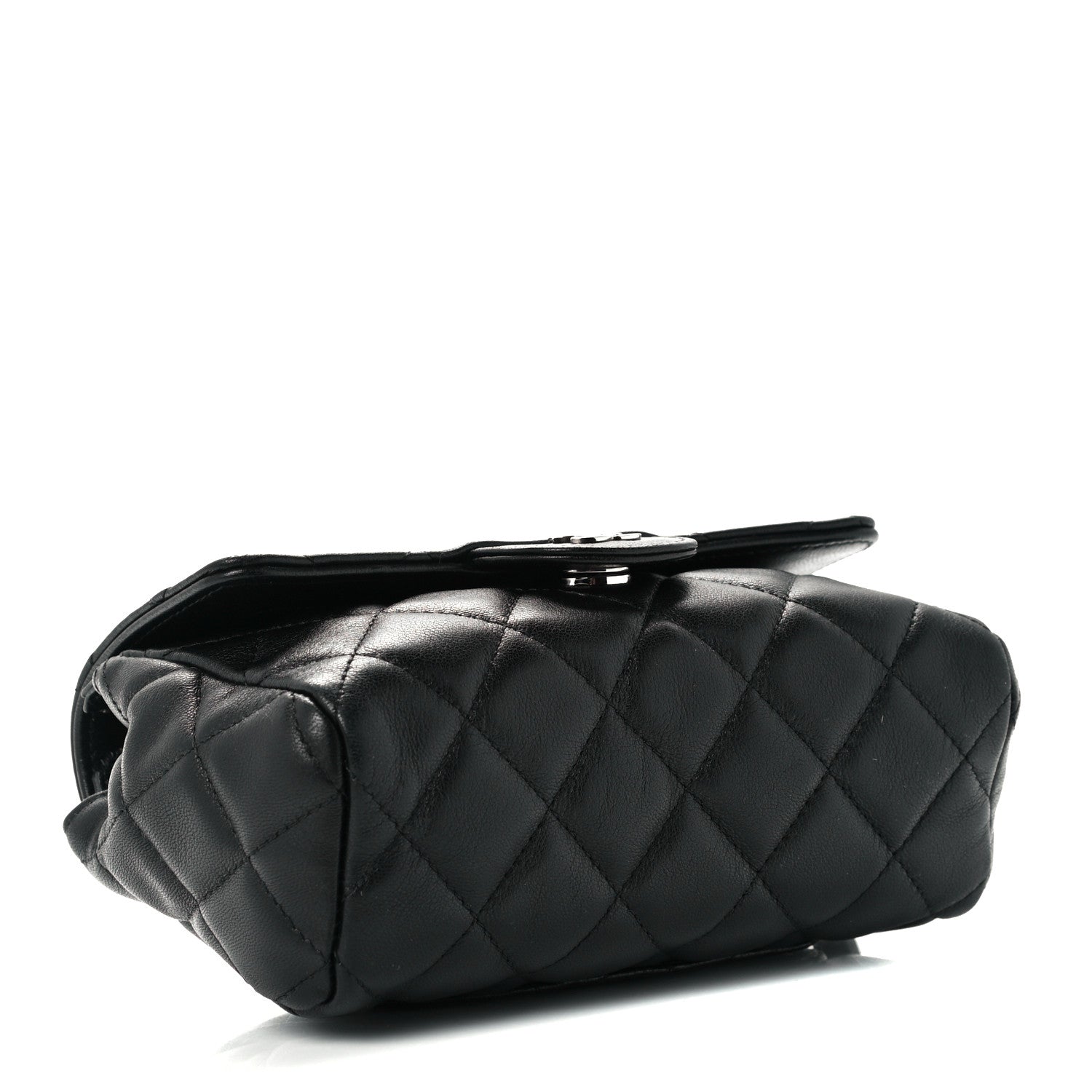 Chanel Lambskin Quilted Flap Cosmetic Case Black 4 of 12