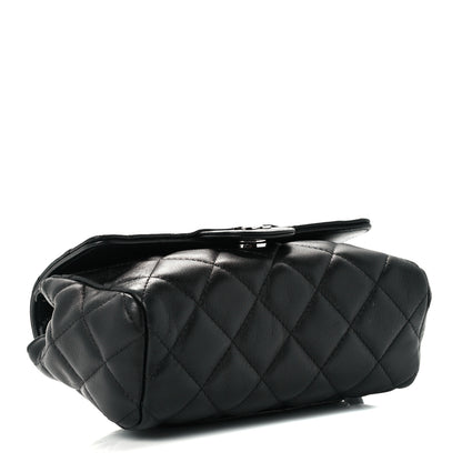 Chanel Lambskin Quilted Flap Cosmetic Case Black 4 of 12