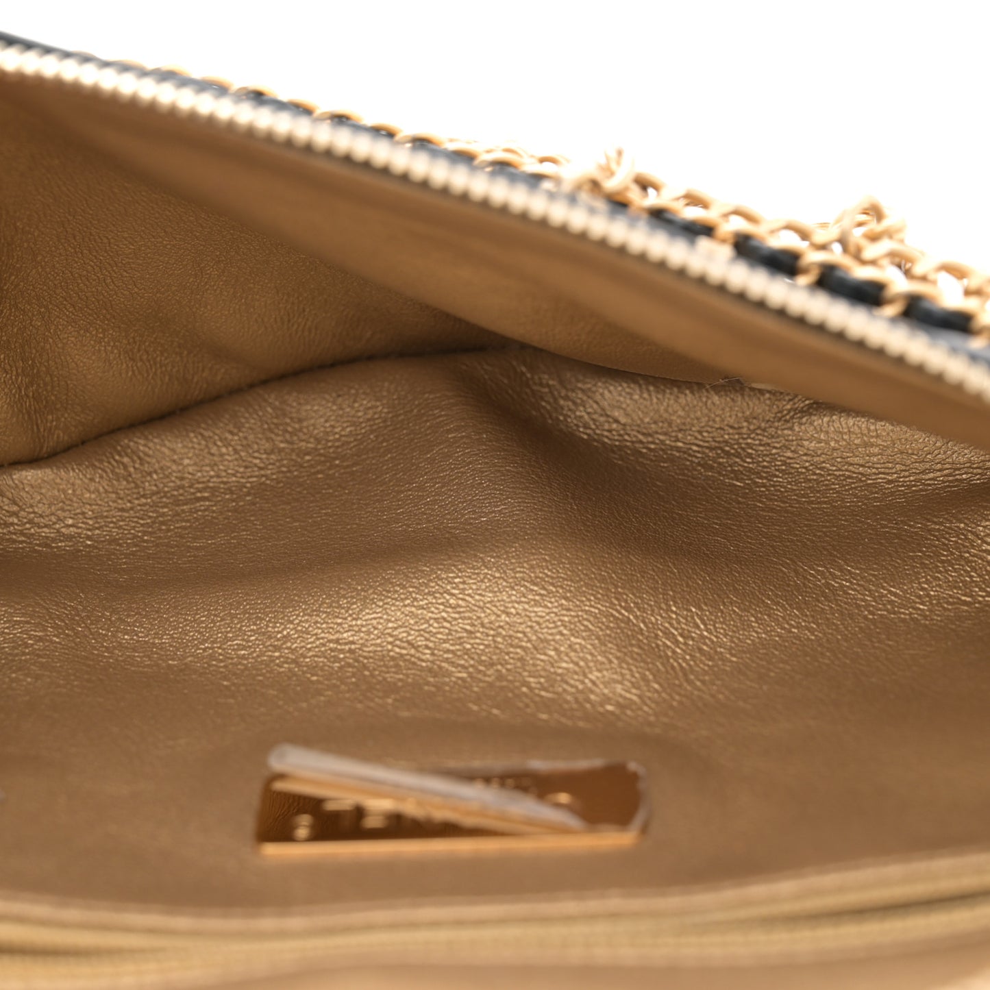 Lambskin Quilted All About Chains Waist Belt Bag Black