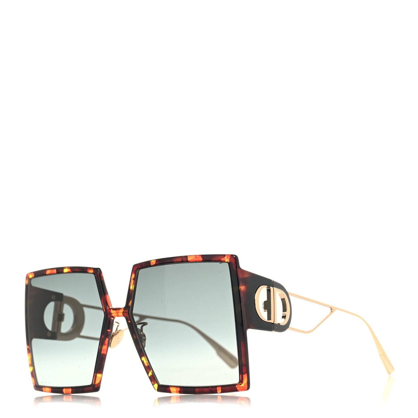 Acetate Square 30 Montaigne Sunglasses Tortoise