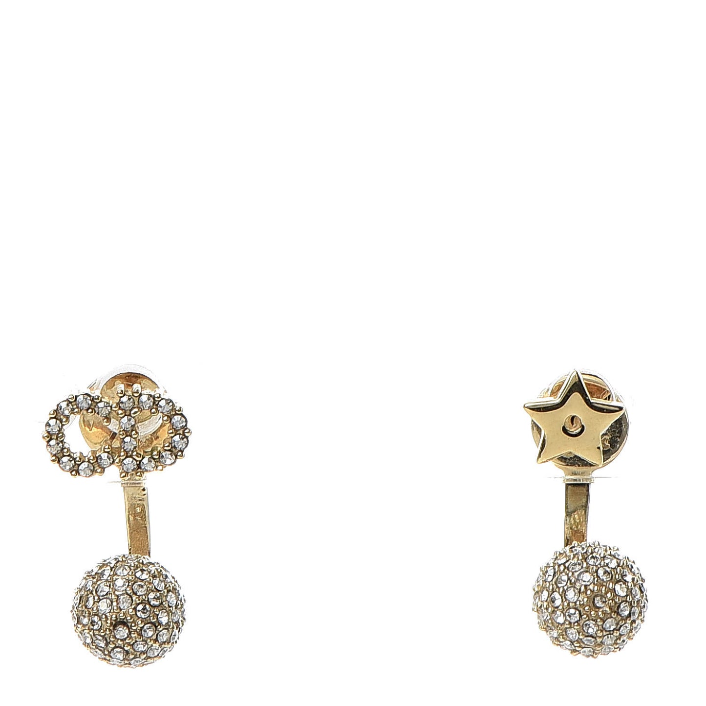 Crystal La Petite Tribale Earrings Gold