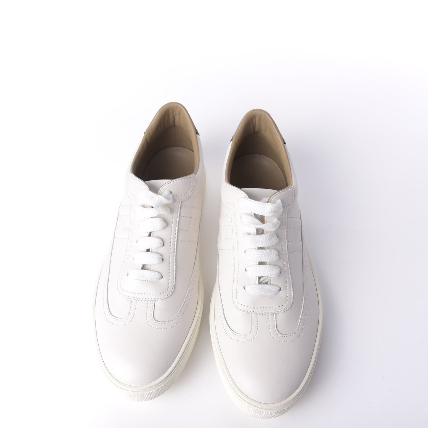 Calfskin Quicker Sneakers 41 White Black