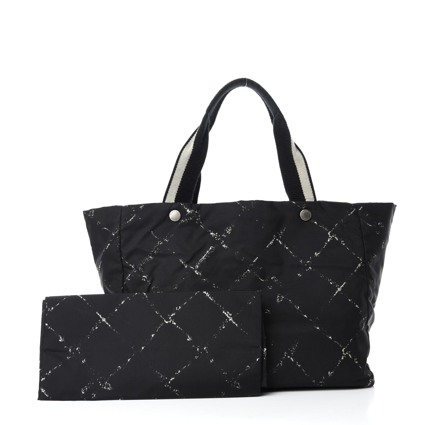 Nylon Travel Duffel Bag Black