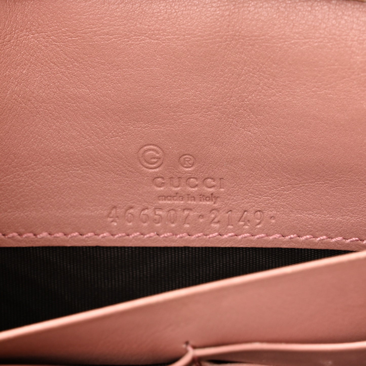 Microguccissima Crossbody Wallet Soft Pink