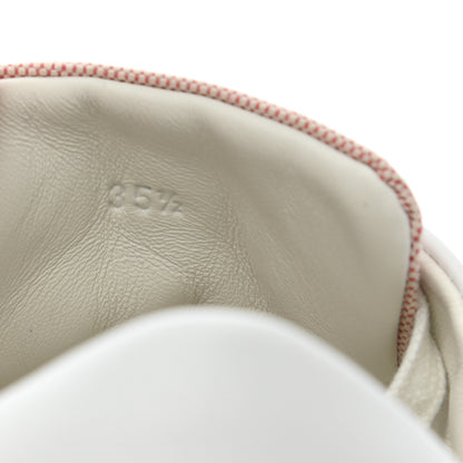 Hermes Calfskin Canvas Day Sneakers 35.5 Framboise White 8 of 9