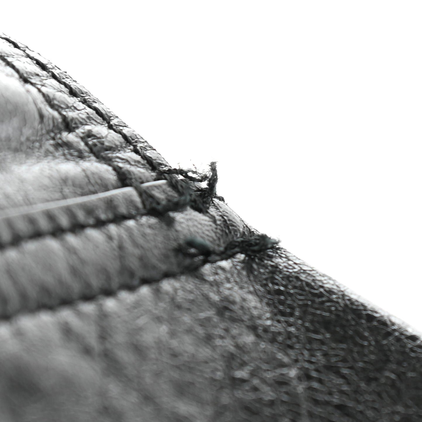 Crinkled Lambskin 135mm Saddle Belt Black