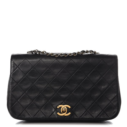Chanel Lambskin Quilted Small Single Flap Black 1 of 10