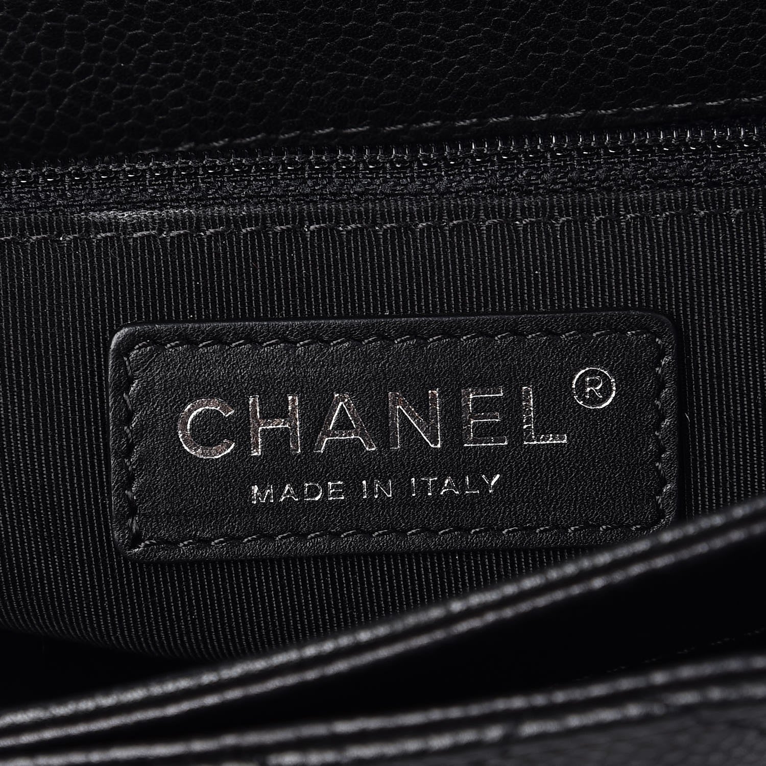 Chanel Caviar Quilted Medium Rock In Rome Single Flap Black 6 of 8