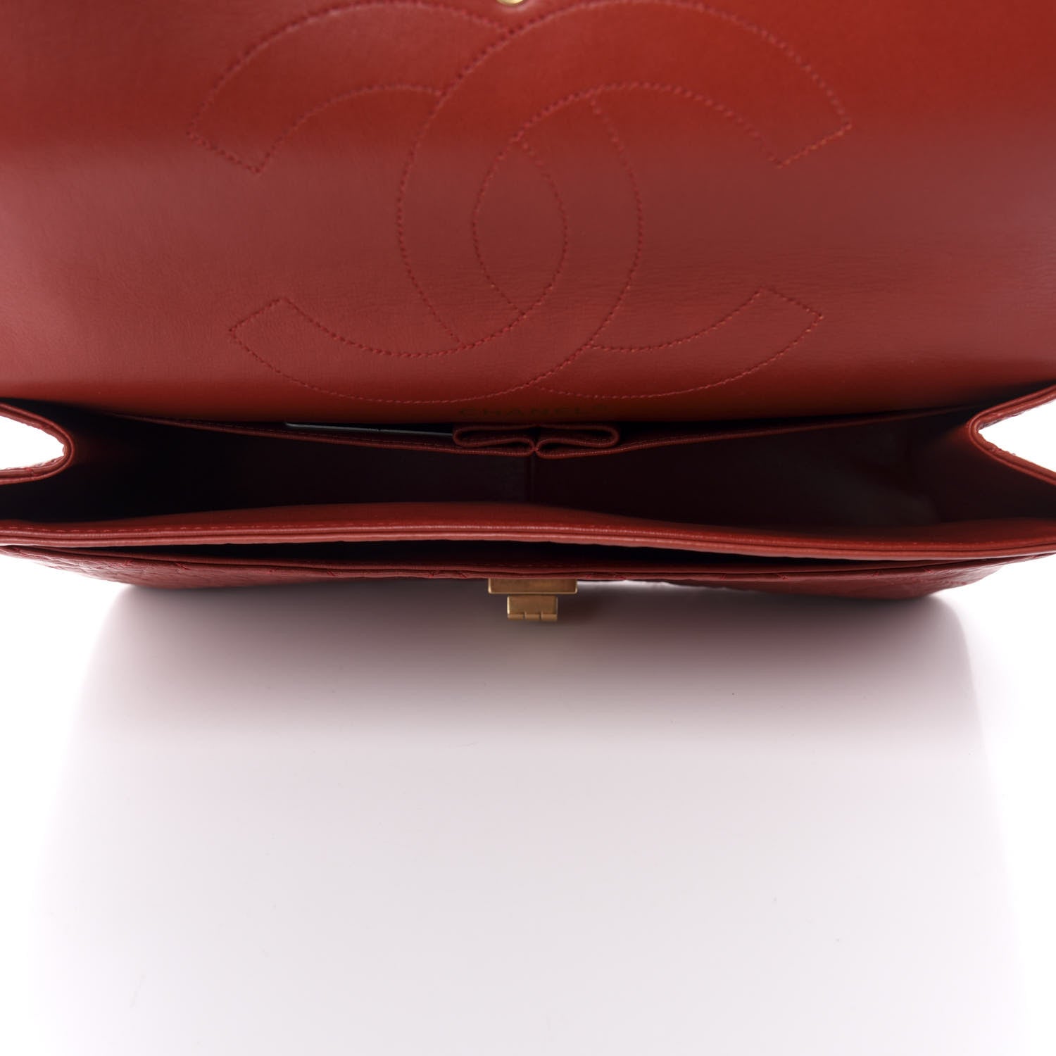 Chanel Aged Calfskin Quilted 2.55 Reissue 227 Flap Red 5 of 11