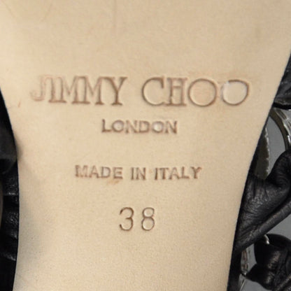 Jimmy Choo Crystal Marine Ankle Wrap Sandals 38 5 of 8
