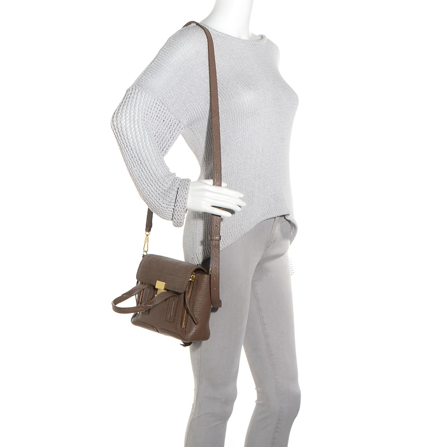 3.1 Leather Mini Pashli Satchel Taupe