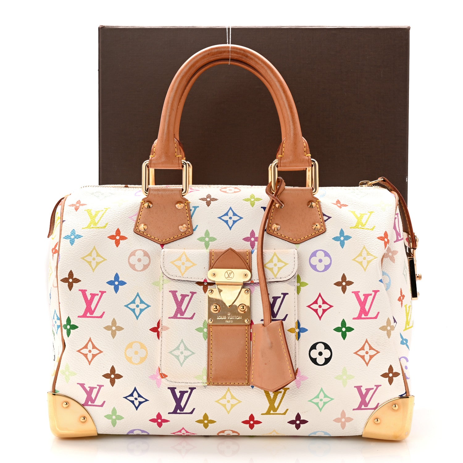 Louis Vuitton Monogram Multicolor Speedy 30 White 18 of 18