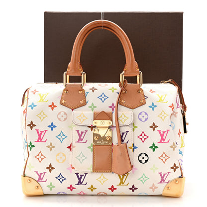 Louis Vuitton Monogram Multicolor Speedy 30 White 18 of 18