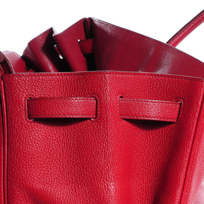 Hermes Taurillon Clemence Birkin 40 Rouge Garance 11 of 32
