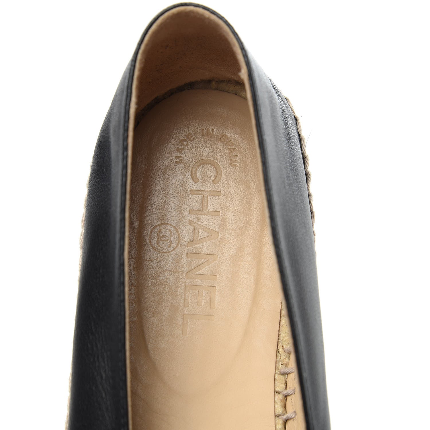 Chanel Lambskin CC Espadrilles 40 Black 8 of 12