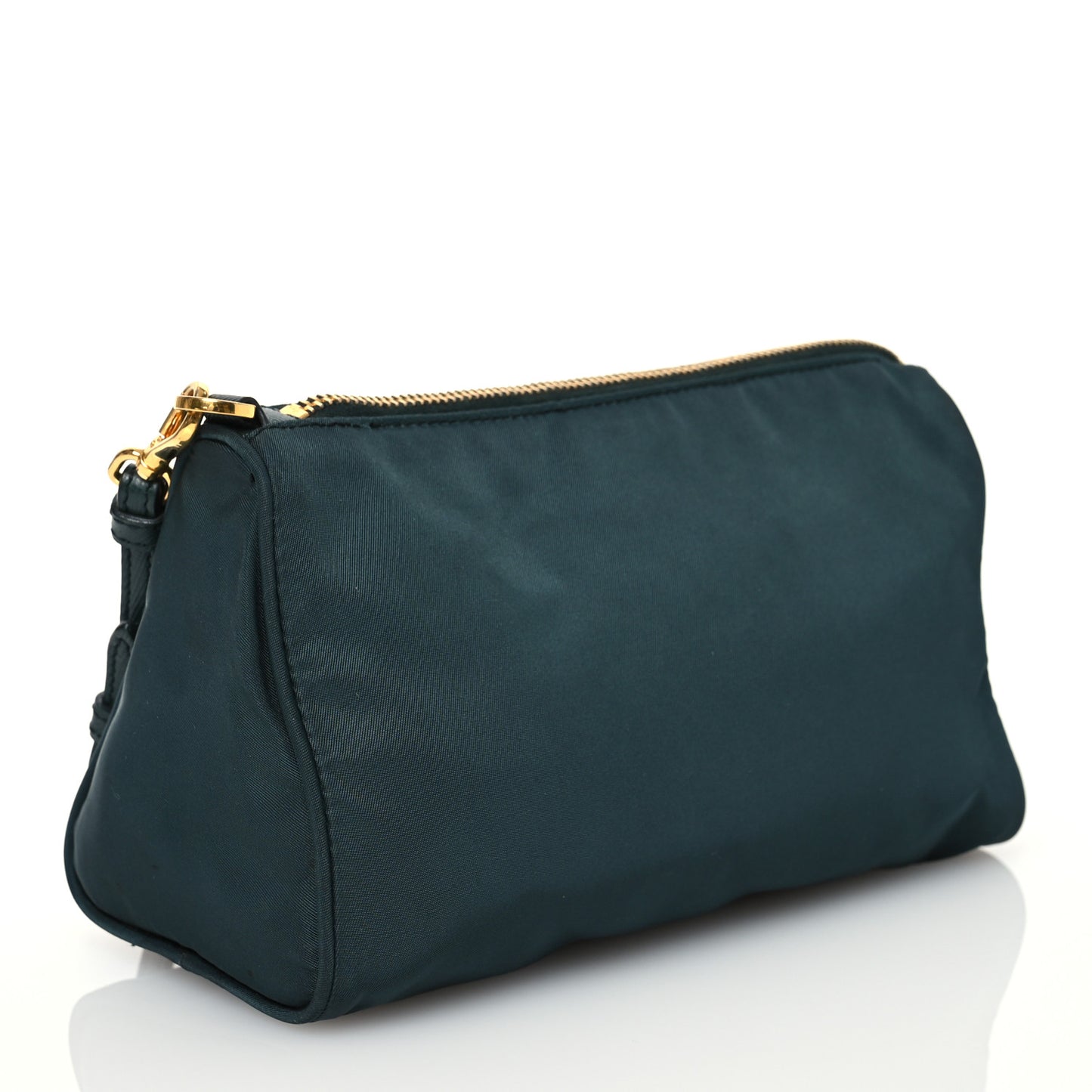 Tessuto Nylon Wristlet Pouch Green