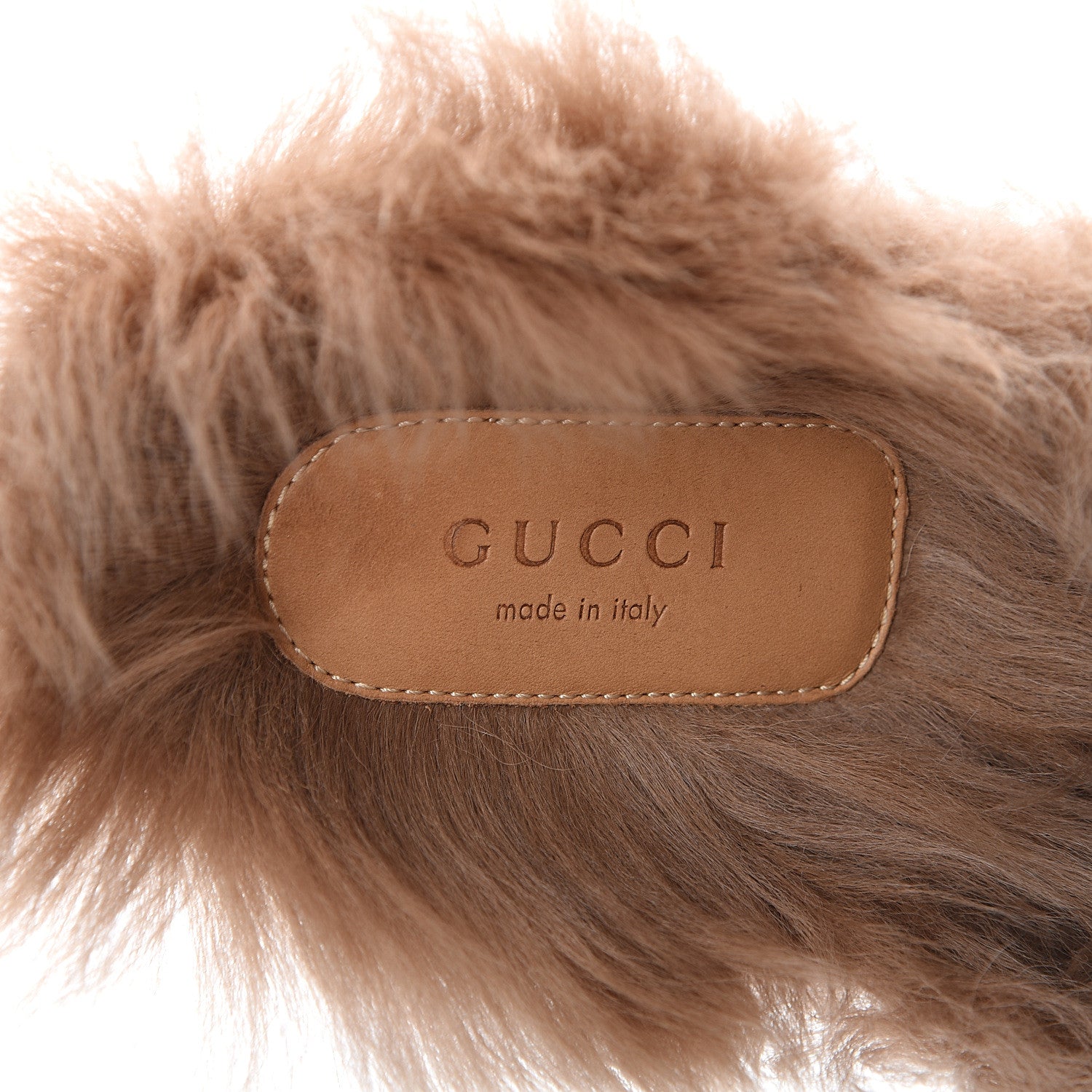 Gucci Velvet Fur Womens Princetown Slippers 35.5 Black 7 of 8