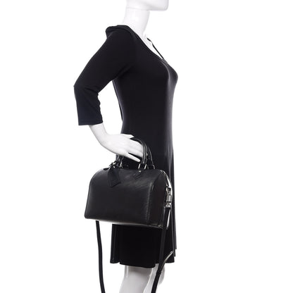 Louis Vuitton Epi Speedy Bandouliere 25 Black 3 of 15