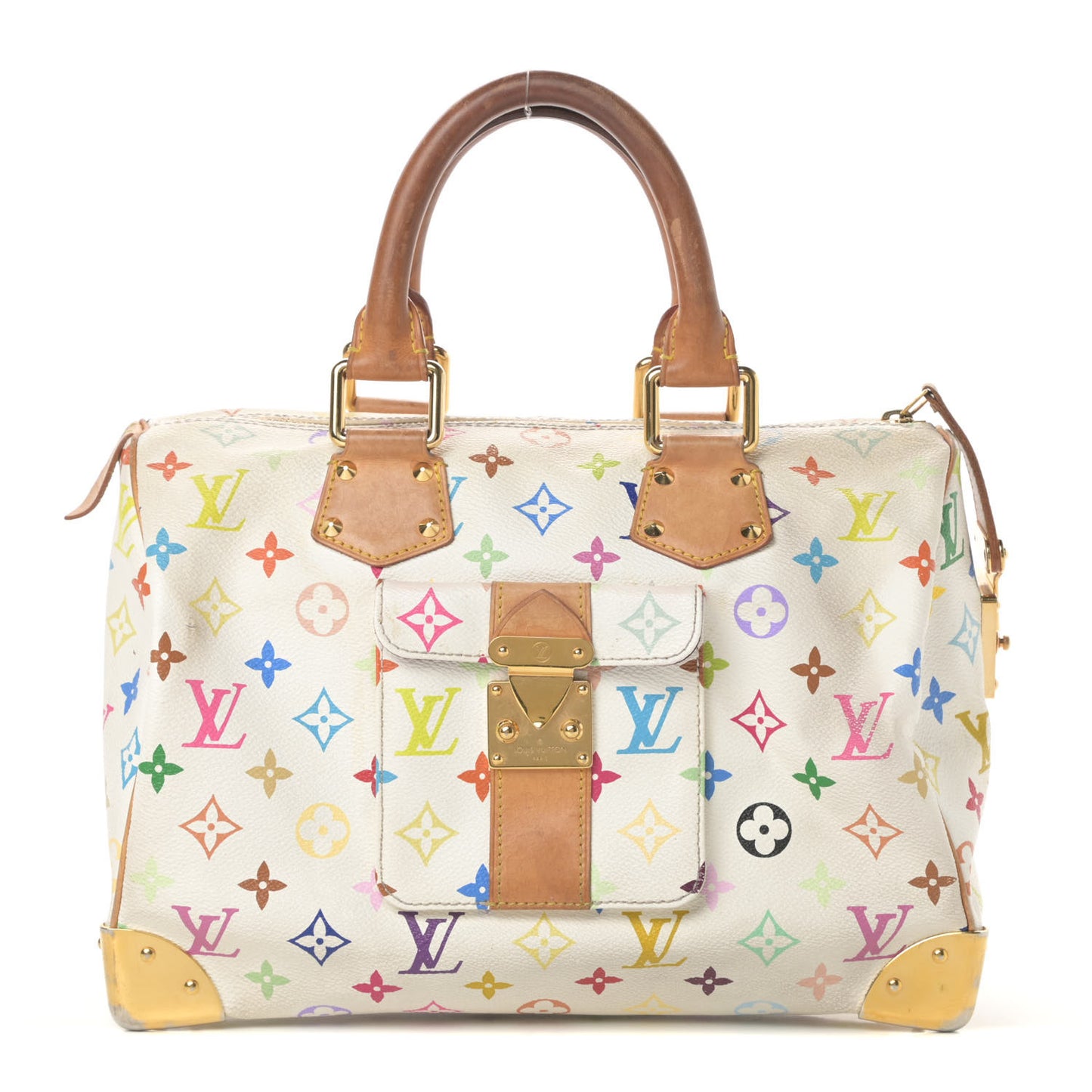 Monogram Multicolor Speedy 30 White