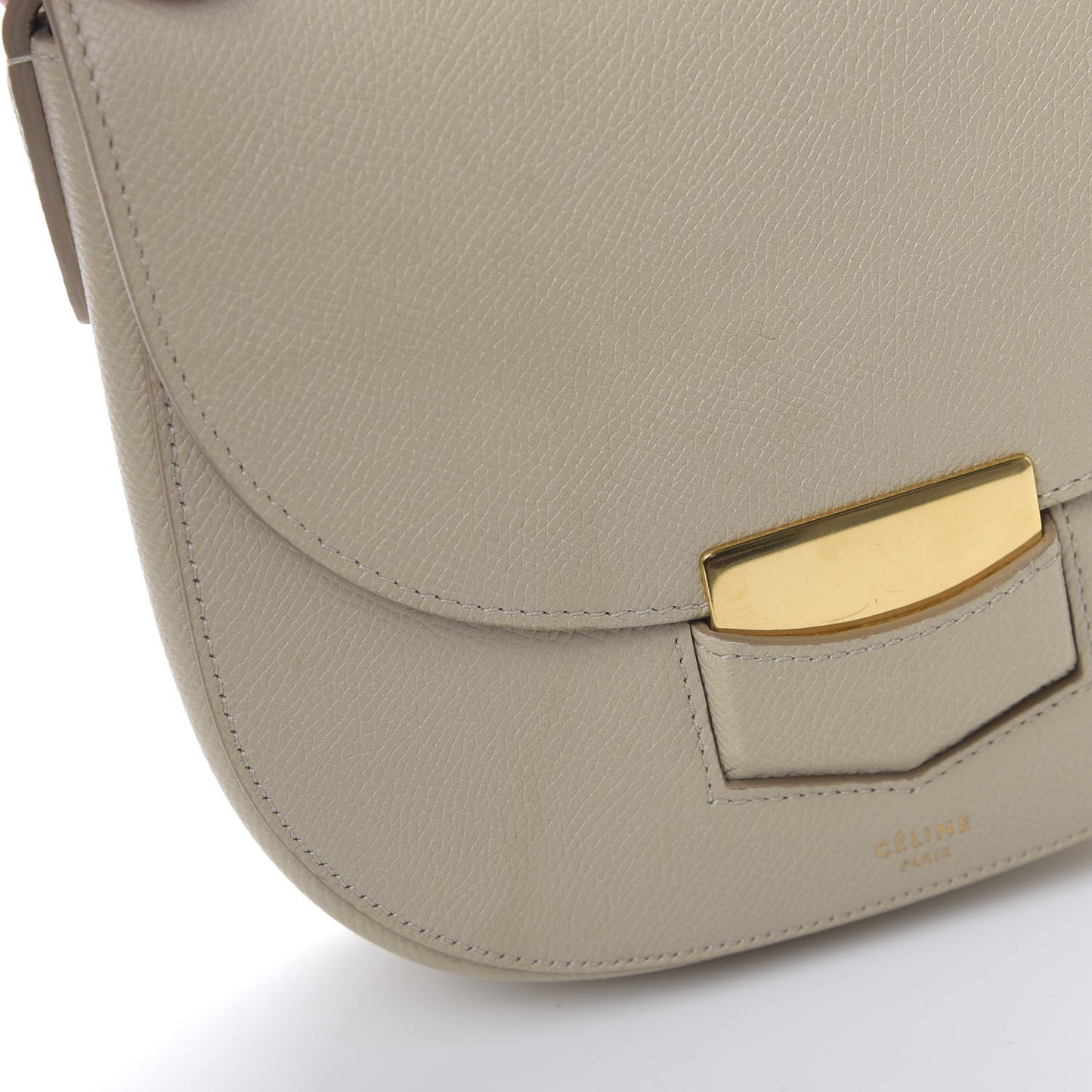 Grained Calfskin Small Trotteur Linen