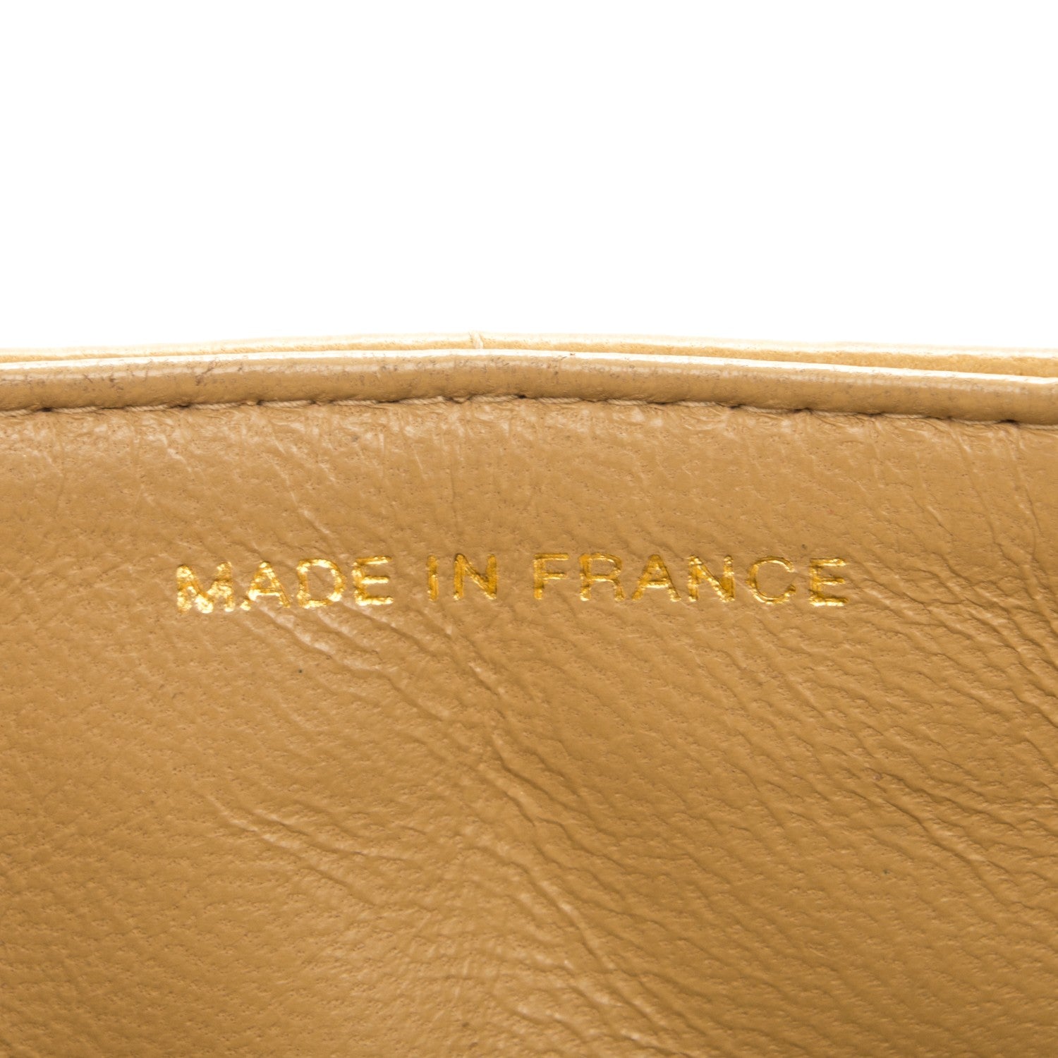 Chanel Lambskin East West Chocolate Bar Flap Beige 9 of 10