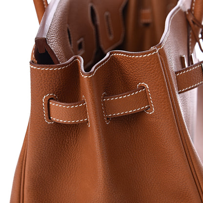 Hermes Natural Barenia Faubourg Birkin 35 Fauve 10 of 46