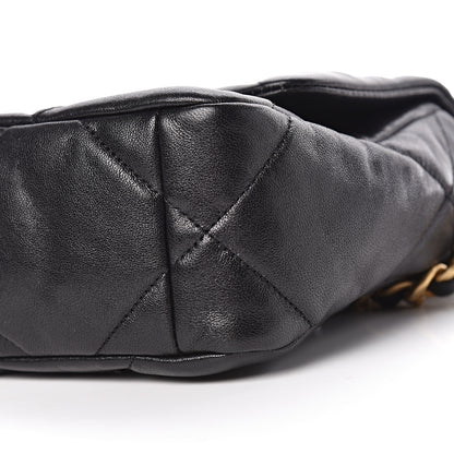 Chanel Lambskin Quilted Medium 19 Flap Black 10 of 11
