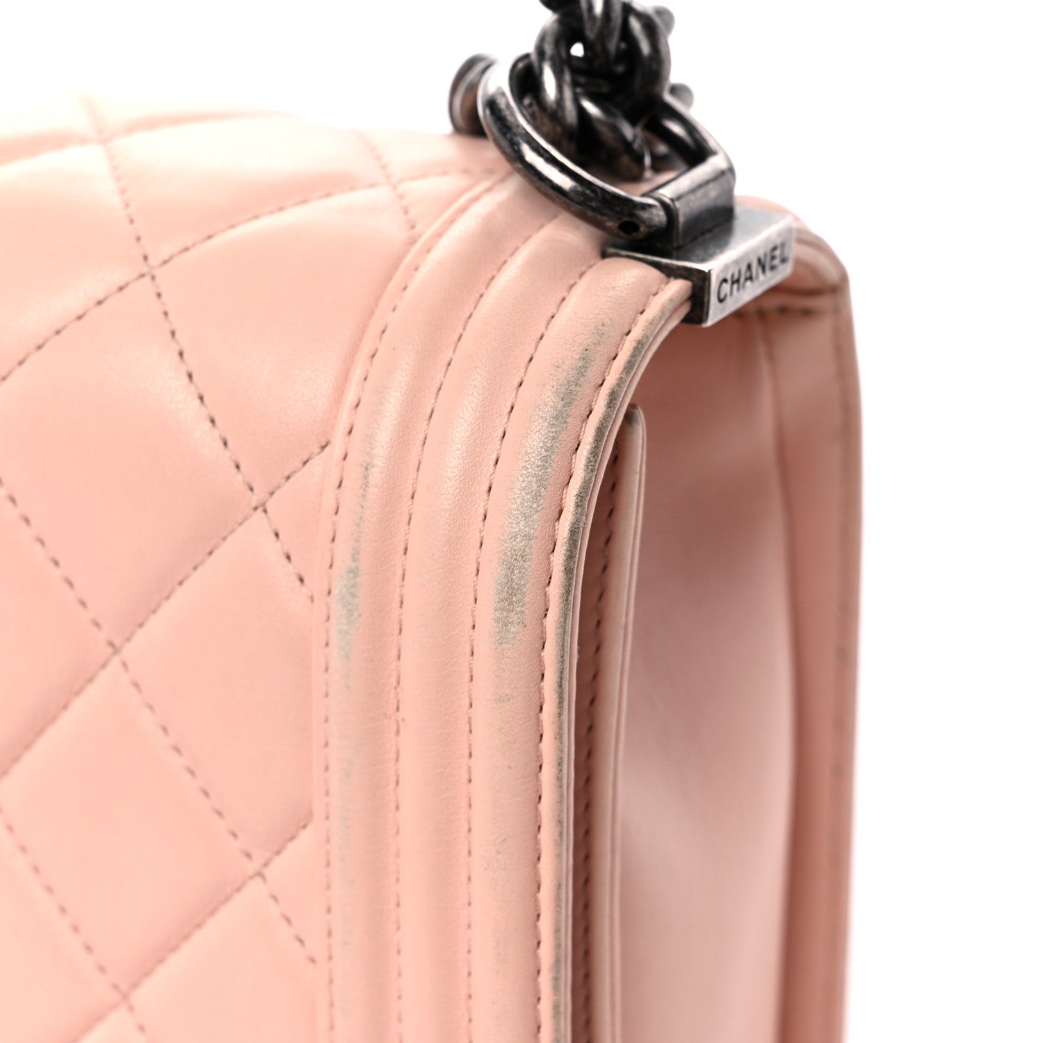Chanel Calfskin Quilted New Medium Boy Flap Light Pink 20 of 29