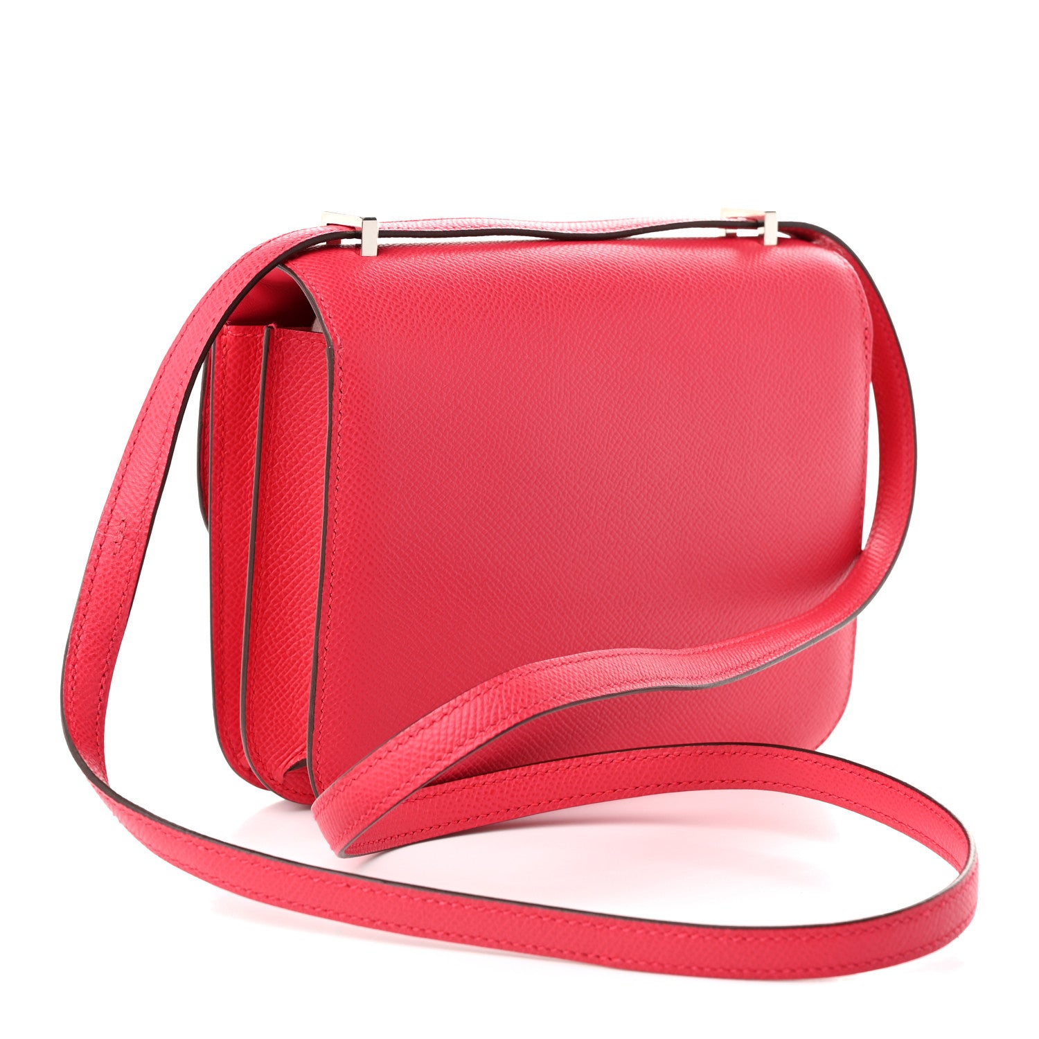 Hermes Epsom Shiny Alligator Lizard Constance 18 Rose Extreme Rose Poupre Etru 3 of 10