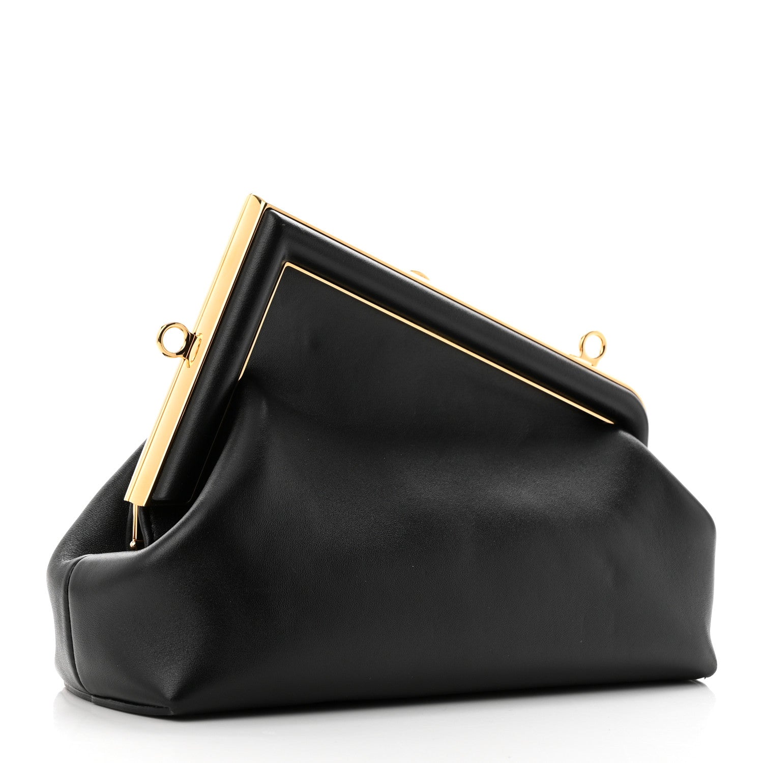 Fendi Shiny Nappa Small Fendi First Black 3 of 9