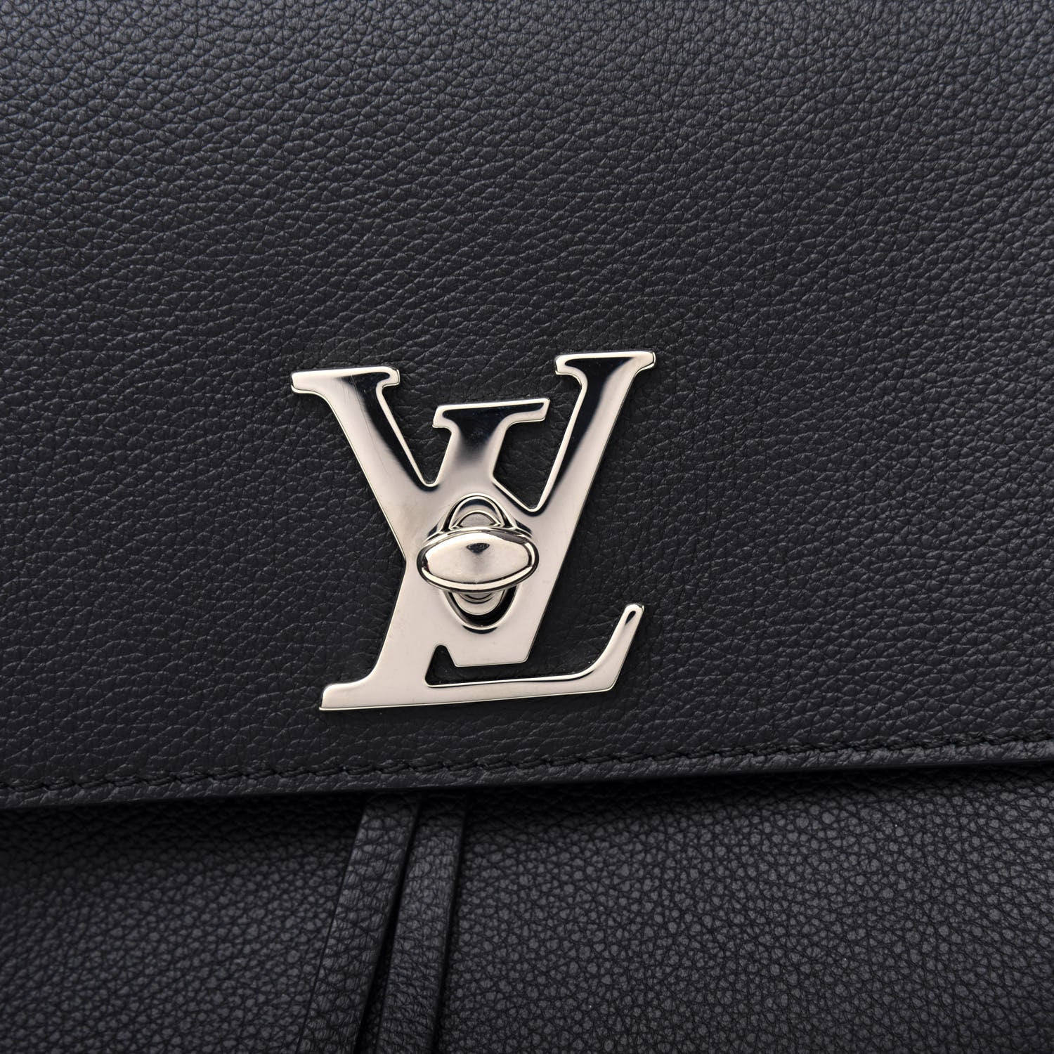 Louis Vuitton Calfskin Lockme Backpack Black 10 of 10