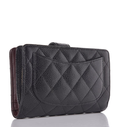 Chanel Caviar Quilted Zipped Pocket Wallet Black 3 of 9