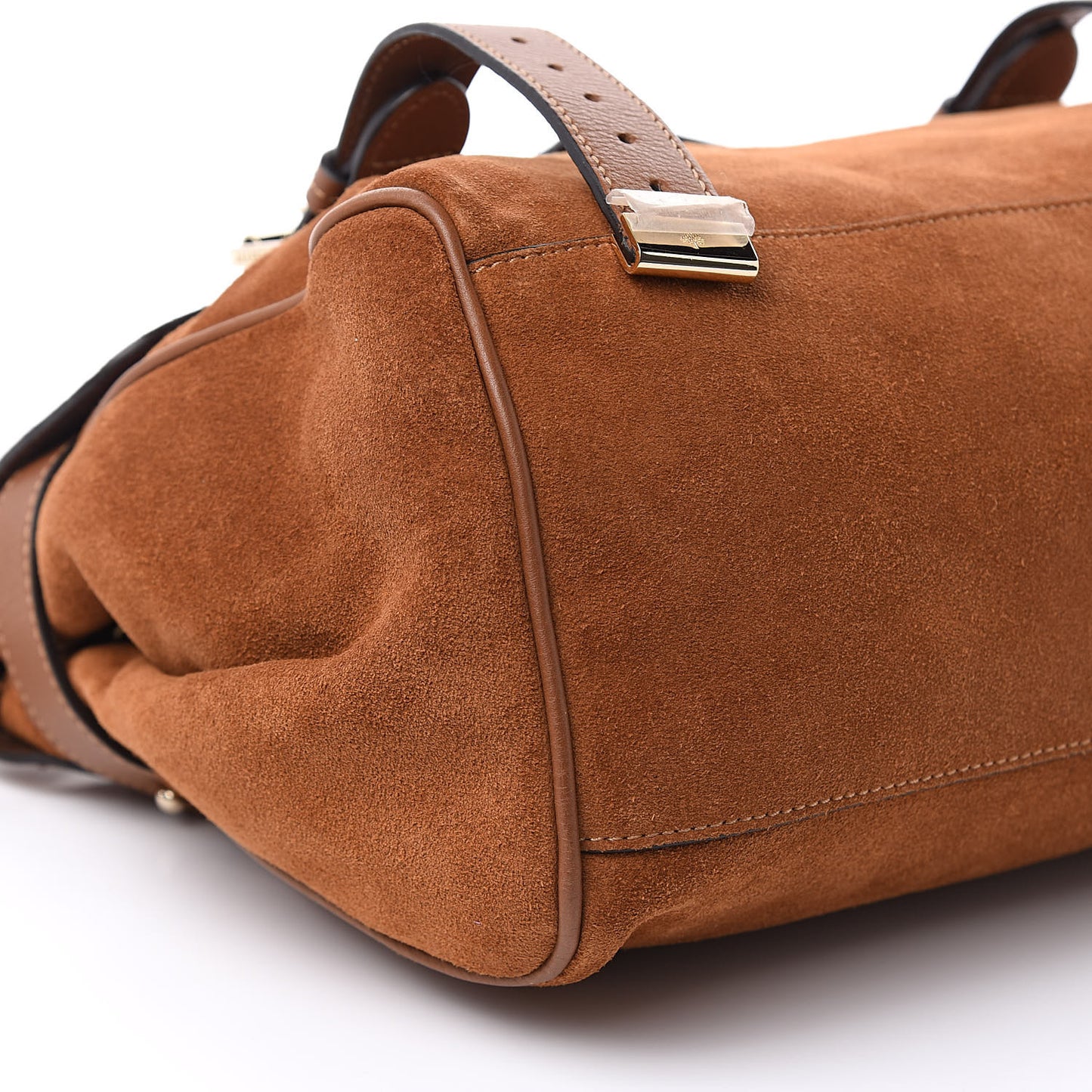 Heavy Suede Alexa Tassel Satchel Oak
