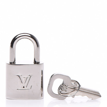 Louis Vuitton Polished Silver Lock and Key Set 1 of 4