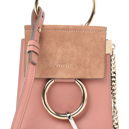 Chloe Suede Calfskin Mini Faye Bracelet Bag Ideal Blush 10 of 10