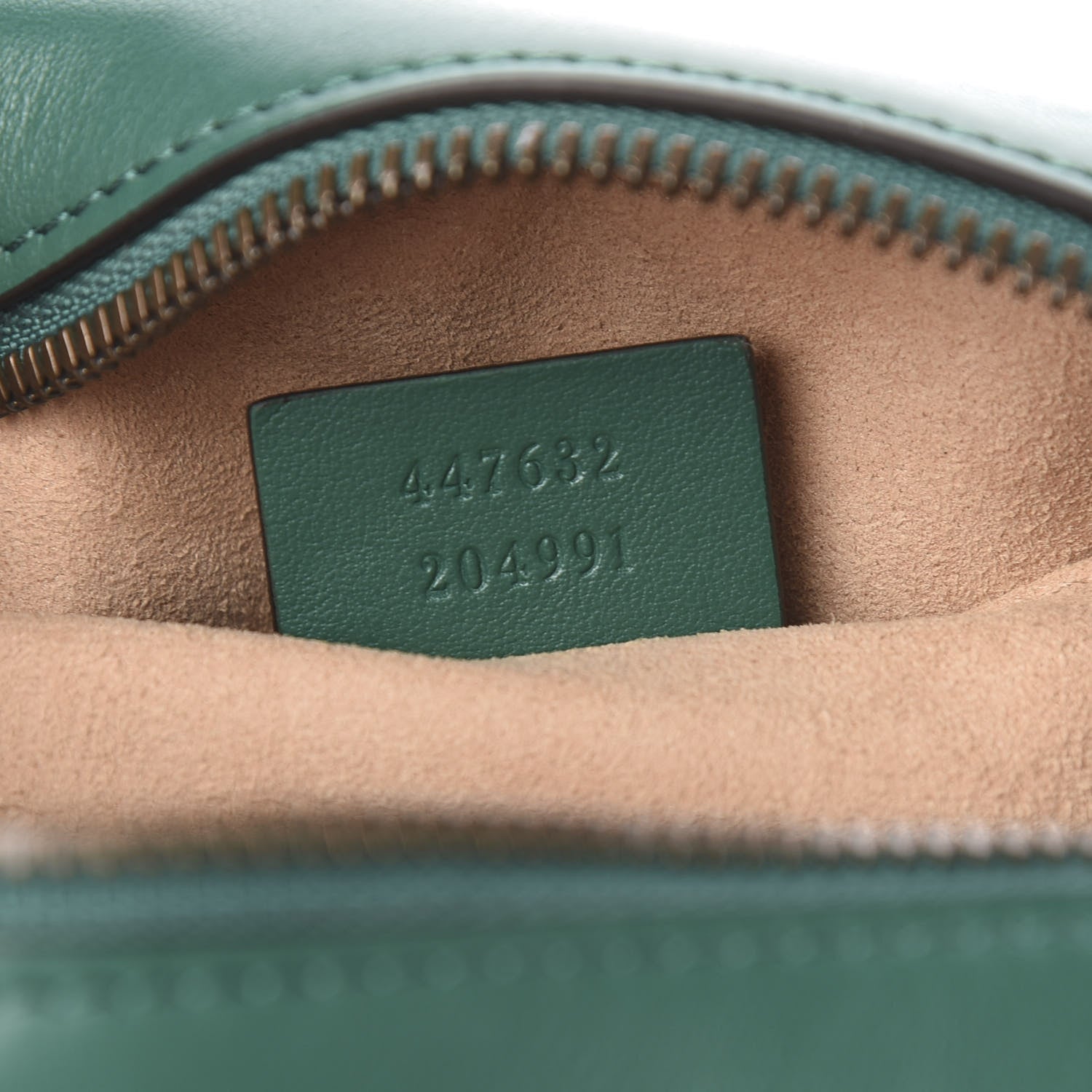 Gucci Calfskin Matelasse Small GG Marmont Chain Shoulder Bag Emerald Green 6 of 9