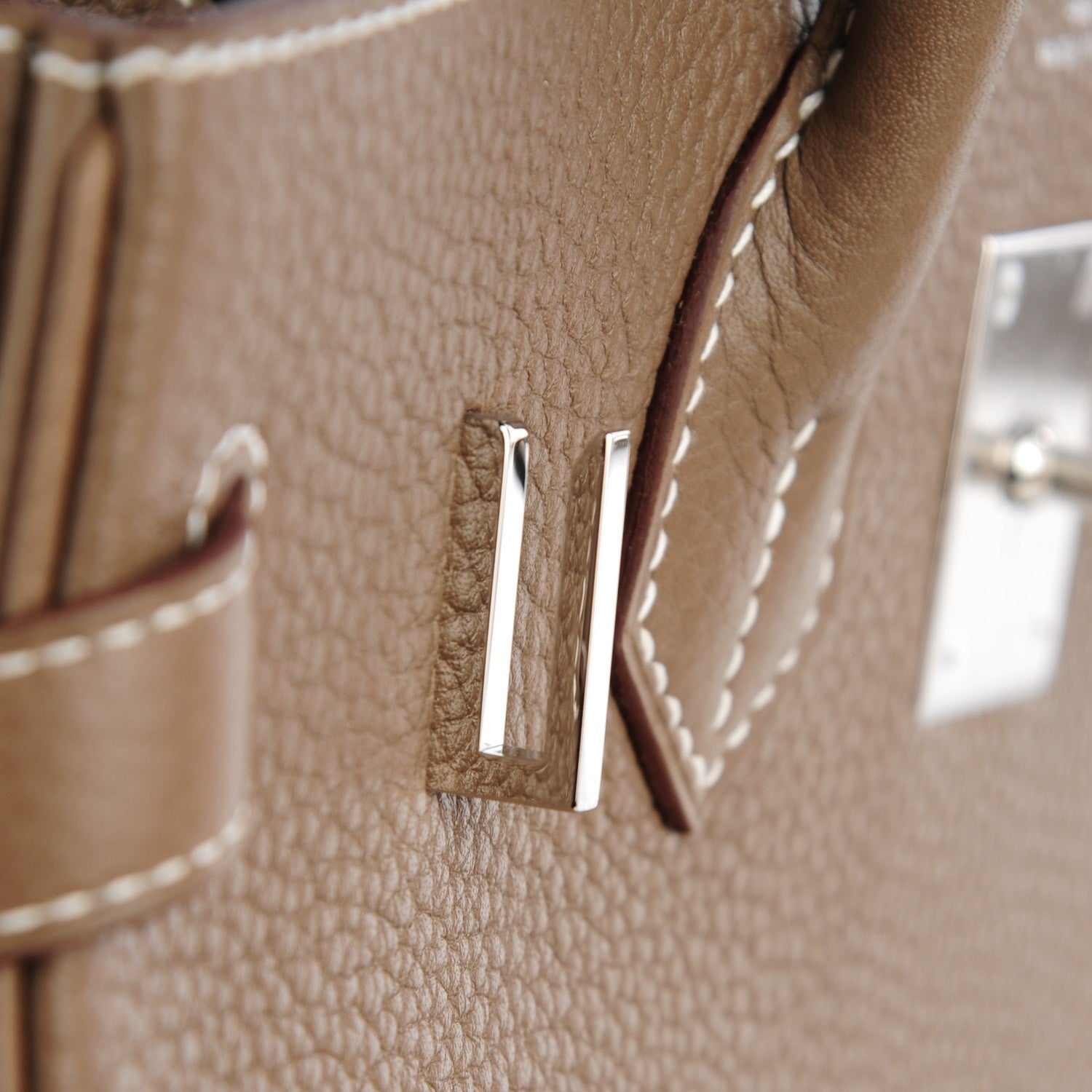 Hermes Taurillon Clemence Birkin 30 Etoupe 15 of 23