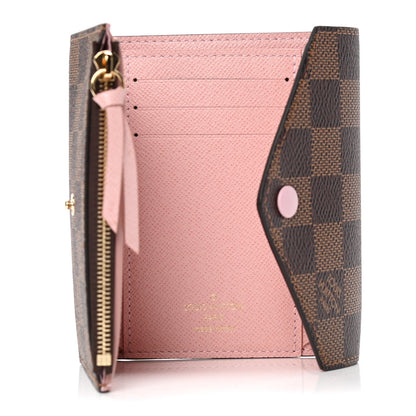Louis Vuitton Damier Ebene Victorine Wallet Rose Ballerine 4 of 4