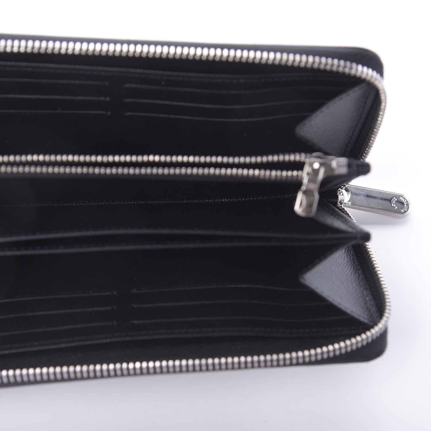 Louis Vuitton Epi LV Stories Zippy Wallet Black 5 of 10
