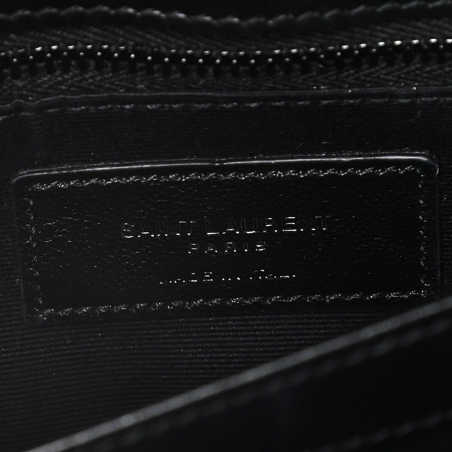 Calfskin Y Quilted Monogram Toy Loulou Crossbody Bag Black