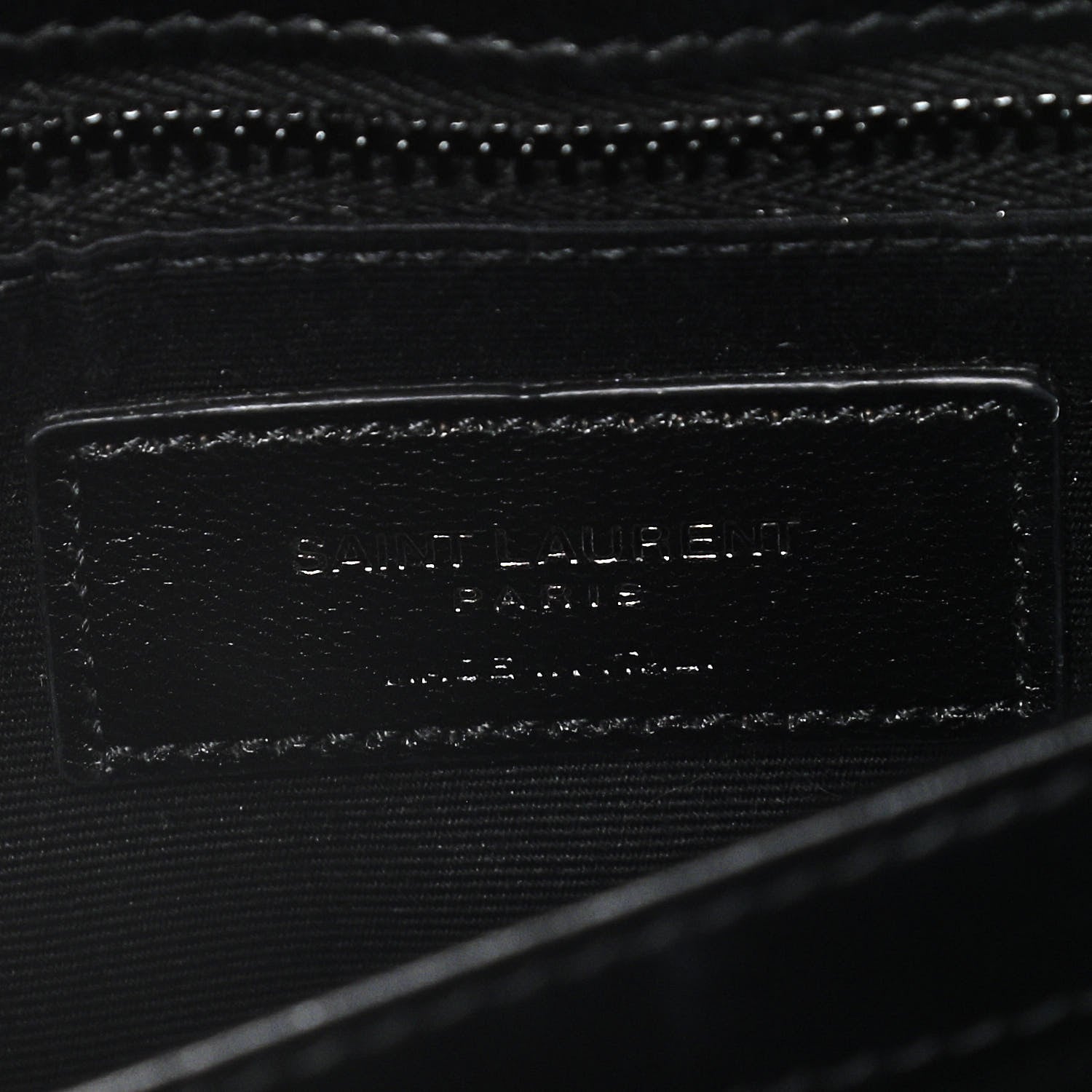 Saint Laurent Calfskin Y Quilted Monogram Toy Loulou Crossbody Bag Black 6 of 16