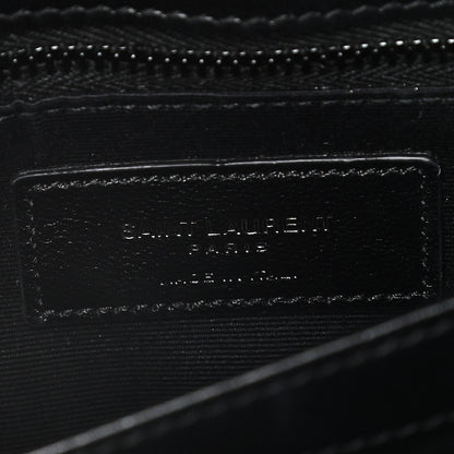 Saint Laurent Calfskin Y Quilted Monogram Toy Loulou Crossbody Bag Black 6 of 16