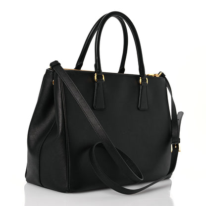 Prada Saffiano Lux Large Galleria Double Zip Tote Black 3 of 15