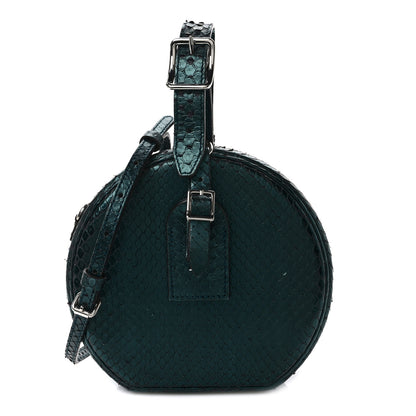 Louis Vuitton Snakeskin Petite Boite Chapeau Deep Green 1 of 8